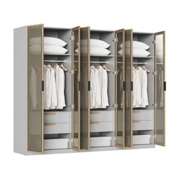Guarda-roupa Modulado 3 Peças 6 Portas Jade CabeCasa MadeiraMadeira - 5