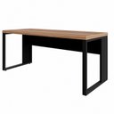 Ver imagem 4 de Escrivaninha Mesa Escritório Diretor em L 170cm Espresso Móveis Macadâmia e Preto Marrom