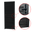Ver imagem 2 de Porta Veneziana Alumínio 80 D.L25 Preto Brimak
