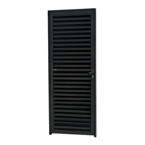 Porta Veneziana Alumínio 80 D.L25 Preto Brimak