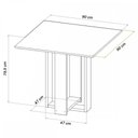 Ver imagem 3 de Mesa de Jantar 4 Lugares Sophia Diamantina Mel/blonde/veludo Cinza - Panorama Móveis