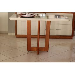 Sala de Jantar Madeira Maciça com 4 Cadeiras 1,20x0,80m - Talia - Espresso Móveis - 4