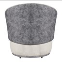Ver imagem 4 de Poltrona Beatriz Compose Boucle 78,5x73x73 Cm Bege/Calacata/Cinza