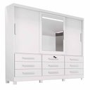 Ver imagem 1 de Guarda Roupa Casal 3 Portas Bianchi Turim Branco
