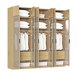 Guarda-roupa Modulado 6 Peças 12 Portas Jade CabeCasa MadeiraMadeira - 5