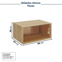 Guarda-roupa Modulado 6 Peças 12 Portas Jade CabeCasa MadeiraMadeira - 12