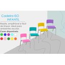 Ver imagem 2 de Kit 3 Cadeiras Infantil Iso Branca Brinquedoteca Escolas Ecomhome