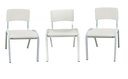 Ver imagem 3 de Kit 3 Cadeiras Infantil Iso Branca Brinquedoteca Escolas Ecomhome