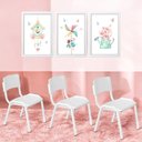 Ver imagem 1 de Kit 3 Cadeiras Infantil Iso Branca Brinquedoteca Escolas Ecomhome