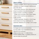 Ver mais imagens de Cômoda 4 Gavetas e 1 Porta Sapateira Flora Bege/Cinamomo/Off White