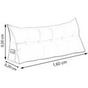 Ver imagem 4 de Almofada de Apoio para Cabeceira 160 Cm Casal Queen Bordo