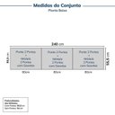 Ver imagem 2 de Guarda-Roupa Planejado 6 Peças 12 Portas Jade CabeCasa MadeiraOriginals Branco/Fosco/Avelã