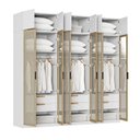 Ver imagem 5 de Guarda-Roupa Planejado 6 Peças 12 Portas Jade CabeCasa MadeiraOriginals Branco/Fosco/Avelã