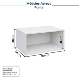 Guarda-roupa Modulado 6 Peças 12 Portas Jade CabeCasa MadeiraMadeira - 12