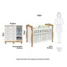 Quarto de Bebê com Cômoda Janelada e Berço Minicama 100% Mdf Aurora Espresso Móveis - 3