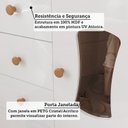 Ver mais imagens de Quarto de Bebê Berço 3 em 1 Cômoda Janelada 1 Porta 100% MDF Aurora Espresso Móveis Branco/Amêndoa