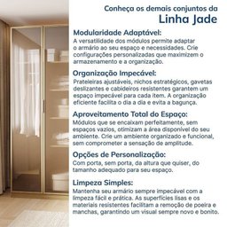 Guarda-roupa Modulado 6 Peças 12 Portas Jade CabeCasa MadeiraMadeira - 14