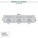Ver imagem 2 de Guarda-Roupa Planejado 6 Peças 12 Portas Jade CabeCasa MadeiraOriginals Cinza/Urbano/Avelã
