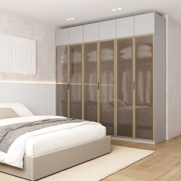 Guarda-roupa Modulado 6 Peças 12 Portas Jade CabeCasa MadeiraMadeira - 1