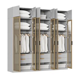 Guarda-roupa Modulado 6 Peças 12 Portas Jade CabeCasa MadeiraMadeira - 5