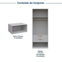 Ver imagem 4 de Guarda-Roupa Planejado 6 Peças 12 Portas Jade CabeCasa MadeiraOriginals Cinza/Urbano/Avelã