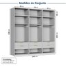Guarda-roupa Modulado 6 Peças 12 Portas Jade CabeCasa MadeiraOriginals - 3