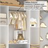 Quarto de Bebê Guarda-roupa 4 Portas com Janelas e Berço Minicama 100% Mdf Aurora Espresso Móveis - 12