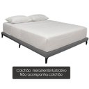 Ver imagem 6 de Cama Japonesa Queen Size Veneza 165cm Base Box Orgânica Bouclê Estofada Pés de Ferro:Bouclê Cinza Gr