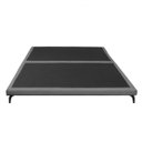 Ver imagem 3 de Cama Japonesa Queen Size Veneza 165cm Base Box Orgânica Bouclê Estofada Pés de Ferro:Bouclê Cinza Gr