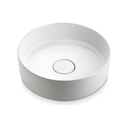 Ver imagem 1 de Cuba Pia Apoio Redonda Branca Brilhante Banheiro 37cm Icasa