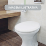 Assento Sanitário Oval Universal Comfort Cinza Claro Metasul - 4