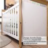 Quarto de Bebê Completo Berço 3 em 1, Guarda-roupa 4 Portas e Cômoda 100% MDF Aurora Espresso Móveis - 9