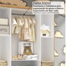 Quarto de Bebê Completo Berço 3 em 1, Guarda-roupa 4 Portas e Cômoda 100% MDF Aurora Espresso Móveis - 12