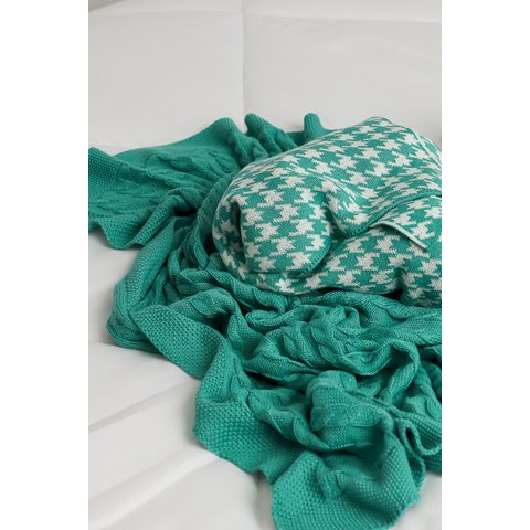 Manta Tricô Trançada Carlan