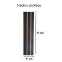 Ver imagem 3 de Painel Ripado Parede Versátil Kit 40 Placas Mdf 45 X 11 Cm:preto