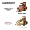 Ver imagem 4 de Kit Ducha Quadrada 25x25 Slim C Desviador e Acabamento Registro Monocomando Base Deca Cinza Grafite