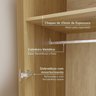 Guarda-roupa Modulado 2 Peças 4 Portas Jade CabeCasa MadeiraOriginals - 8