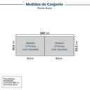 Ver imagem 2 de Guarda Roupa Planejado Casal 2 Peças 4 Portas 4 Gavetas Jade CabeCasa MadeiraOriginals Amarelo/Avelã
