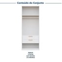 Ver imagem 4 de Guarda-Roupa Planejado 2 Peças 4 Portas Jade CabeCasa MadeiraOriginals Branco/Fosco/Avelã