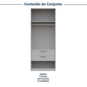 Ver imagem 4 de Guarda-Roupa Planejado 2 Peças 4 Portas Jade CabeCasa MadeiraOriginals Cinza/Urbano/Avelã