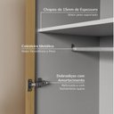 Ver mais imagens de Guarda-Roupa Planejado 2 Peças 4 Portas Jade CabeCasa MadeiraOriginals Cinza/Urbano/Avelã