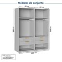 Ver imagem 3 de Guarda-roupa Modulado 2 Peças 4 Portas Jade CabeCasa MadeiraOriginals