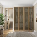 Ver imagem 1 de Guarda-Roupa Planejado 2 Peças 4 Portas Jade CabeCasa MadeiraOriginals Cinza/Urbano/Avelã