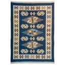 Ver imagem 2 de Tapete Sala Kilin Gashgai 200x300 Dupla Face Tribal 1 Azul