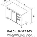 Ver imagem 6 de Cozinha Modulada 4 Peças 10 Portas 2 Gavetas e Nicho para Forno Napoles Cinza/Cinamomo/Grafite Intenso