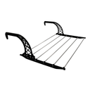 Ver imagem 1 de Varal Grande Portátil Suspenso para Janela/ Porta 6 Varetas 44 X 80cm Plástico e Alumínio Durín