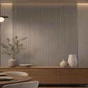 Ver imagem 4 de Painel Ripado de Madeira Decorativo para Sala Quarto 219x250cm Slats L05 Gris Fosco - Lyam Decor