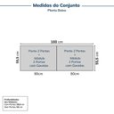 Ver imagem 2 de Guarda-roupa Modulado 4 Peças 8 Portas Jade CabeCasa MadeiraOriginals