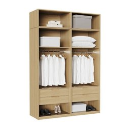 Guarda-roupa Modulado 4 Peças 8 Portas Jade CabeCasa MadeiraMadeira - 5
