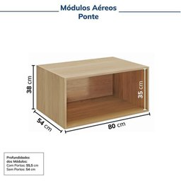Guarda-roupa Modulado 4 Peças 8 Portas Jade CabeCasa MadeiraMadeira - 12